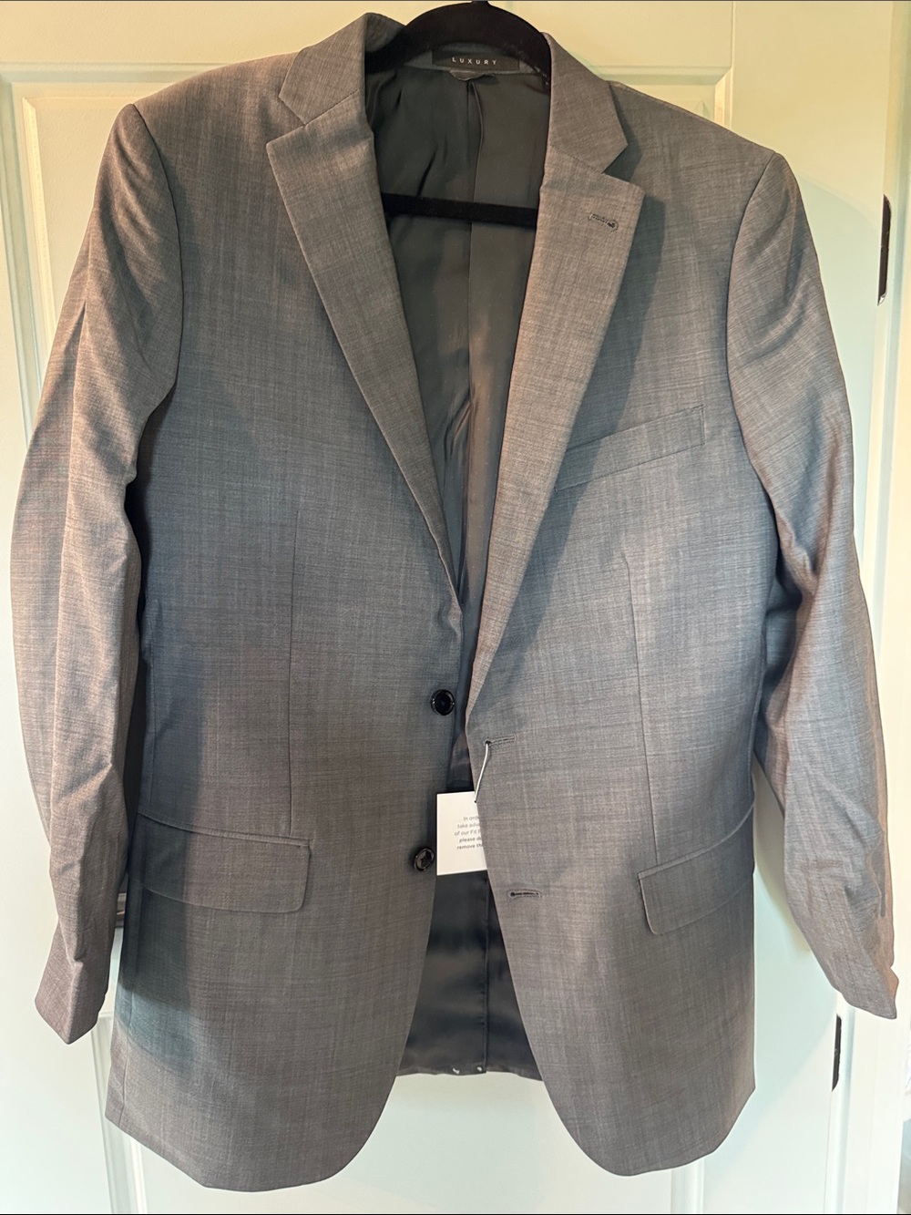 Men's Gray Two-Button Suit